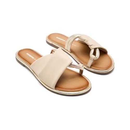 Offerta a tempo: GIOSEPPO Sandali piatti da donna Whately, avorio, 39 EU - 40% da 49.95 € a 29.99 €