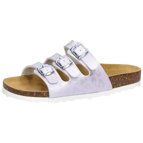 Lico Mules Bioline Kids unisexes pour enfant, violet argenté, 35 EU