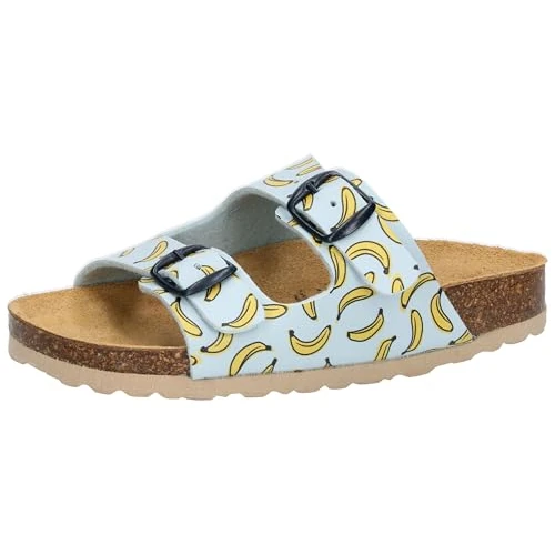 Lico Unisex Kid's Bioline Universe Mules, Blue Yellow, 12.5 UK Child