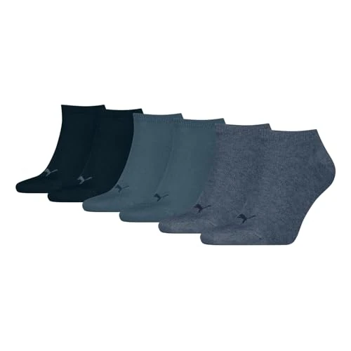 Oferta limitada: PUMA Unisex Sneaker Plain, Calcetines Unisex adulto, azul vaquero, 35-38 de 9.99 € a 8.49 € (ahorro 15%)