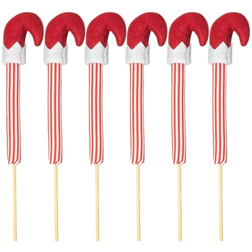 Angel Christmas Tree Topper 30cm Red and Green Angel Christmas Tree Top for Christmas Tree Decorations (Elf Legs)