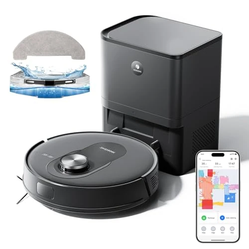 Limitiertes Angebot: Proscenic Q8 Max Saugroboter mit Absaugstation, 6000Pa 200min Leistungsstark Staubsauger Roboter mit Wischfunktion, Intelligentes Laser Navigation mit 5 Karten, Steuerung über APP Alexa Siri Google von 299.99 EUR auf 142.42 EUR (Spare 53%)