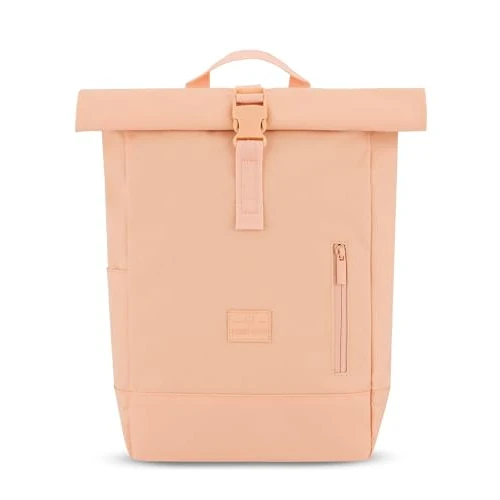 Tijdelijke aanbieding: Johnny Urban Rugzak Dames & Heren Klein - Robin Small - Kleine rolltop daypack met 12 inch laptopvak - Dagrugzak voor universiteit, stad, zakelijk - Waterafstotend, perzik, Eén maat van 49.95 € naar 49.95 € (0.00% korting)