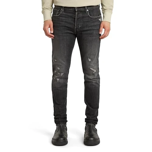Offerta a tempo: G-STAR 3301 Slim Jeans, Jeans Uomo, Blu (Worn in Black Metal Restored 51001-d497-h101), 35W / 34L - 0.00% da 76.99 € a 76.99 €