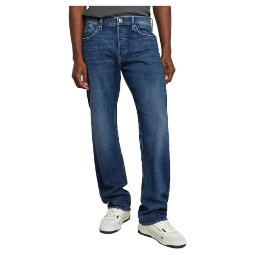 Offerta a tempo: G-STAR Dakota Regular Straight Jeans, Uomo, Blu (Worn in Waterspouts D23691-d930-g804), 29W / 30L - 35% da 119.95 € a 78.00 €