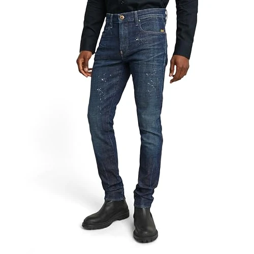 G-STAR Revend FWD Skinny Jeans Hombre, Verde (Antique Painted Cosmic Blue D20071-d441-h093), 34W / 36L