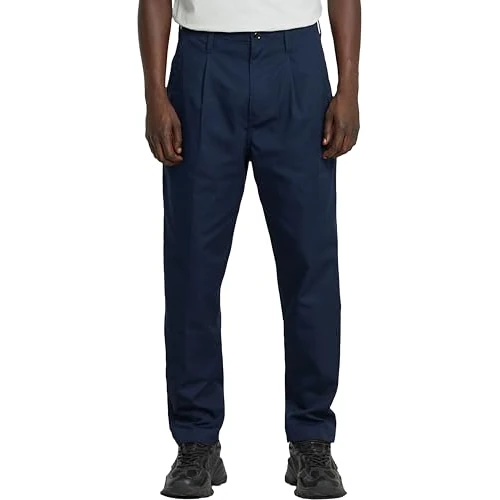 G-STAR Men's Pleated Chino Relaxed Tapered, Blue (Salute D24543-D967-C742), 29W / 30L