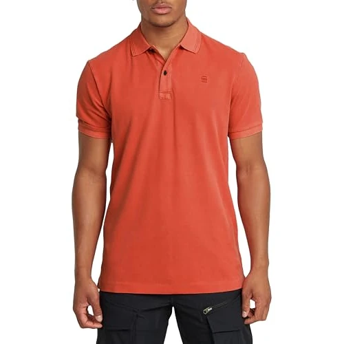 Limited-time offer: G-Star Men's Dunda Slim Polo , Red (lt antic red gd D11595-D756-B571), XS from 49.00 £ to 49.00 £ (save 0.00%)