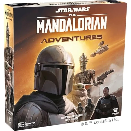 Oferta ograniczona: Asmodee: The Mandalorian: Adventures, gra planszowa, 12+ lat, 1-4 graczy, wydanie włoskie z 49.99 EUR na 39.99 EUR (znizka 20%)