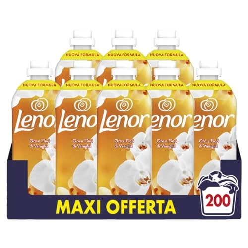 LENOR Ammorbidente Lavatrice Concentrato, Oro E Fiori Di Vaniglia, Freschezza Di Lunga Durata