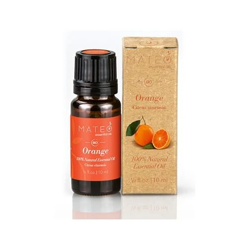 Offerta a tempo: MateoEssentialOils – Olio Essenziale Arancio Dolce 100% Puro e Naturale – Rivitalizzante & Fresco – Estratto da vere arance – Ideale per Aromaterapia, Massaggi & Cosmetici Naturali – 10 ml. - 27% da 9.15 € a 6.71 €