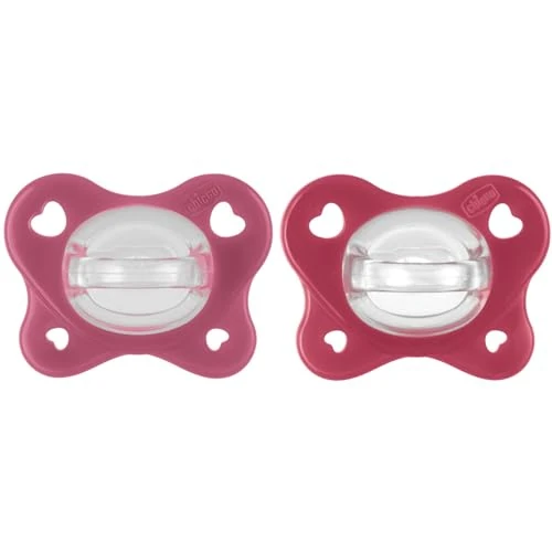 Offerta a tempo: Chicco Gommotto Dual Soft, Ciuccio in Silicone 16-36 Mesi, Bicolore, Set di Gommotti con Doppia Morbidezza, Supportano la Respirazione e Favoriscono il Corretto Sviluppo della Bocca, 2 Pezzi, Bimba - 47% da 13.99 € a 7.46 €