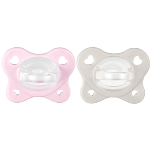 Offre limitée : Chicco Lot de 2 tétines en silicone Dual Soft - Pour bébé fille de 2 à 6 mois - Bicolore - Favorise la respiration et favorise le bon développement de la bouche de 12.99 € à 10.39 € (20% de remise)