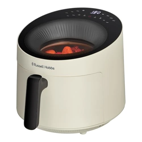 Limited-time offer: Russell Hobbs Air Fryer 5L [10 Preset Programs | with View Window] No Oil Needed (80-220°C, Dishwasher Safe Parts, Cream) SatisFry Panoramic 27421-56 from 119.99 GBP to 119.99 GBP (save 0%)