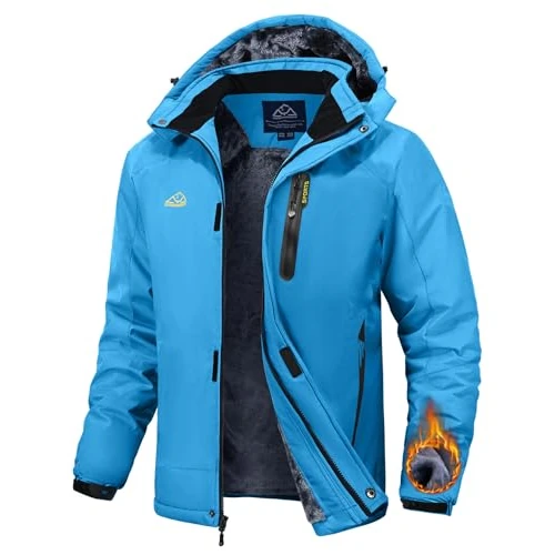 Oferta limitada: Rdruko Chaqueta de esquí para hombre, chaqueta de invierno, chaqueta de snowboard, chaqueta cálida de forro polar, chaqueta de invierno, impermeable, chaqueta funcional para hombre, chaqueta de de 77.91 € a 77.91 € (ahorro 0.00%)