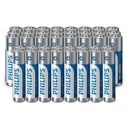 Offerta a tempo: Philips Ultra Alkaline AA/AAA Batterie Combo, Versatili per tutti i dispositivi, Confezione da 40 - 21% da 13.99 € a 11.08 €