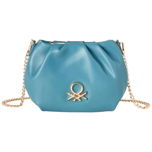 United Colors of Benetton Portefeuille 6ZBGDY07A, sac femme, bleu, ST, bleu, ST