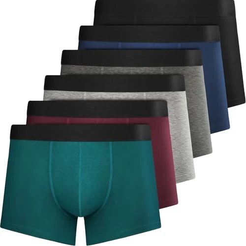 Oferta limitada: QINCAO Calzoncillos Hombre Boxer, Pack de 6 Unidades, Algodón Cómodo, Buen Ajuste y Diseño Sencillo sin Logo de 23.57 EUR a 23.57 EUR (ahorro 0%)