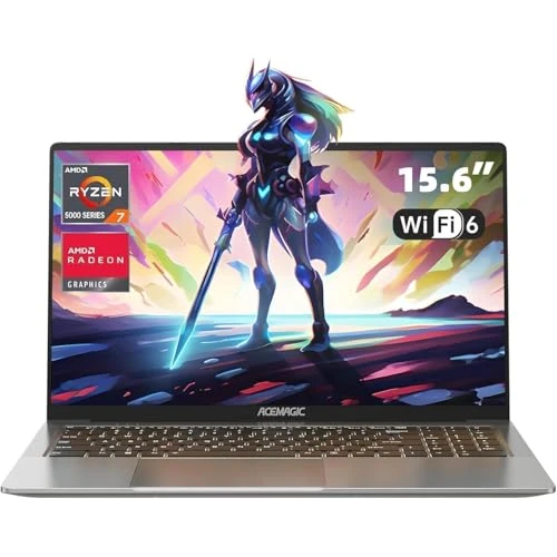 ACEMAGIC 18.5" FHD Laptop with N100 Processor up to 3.4GHz, 16GB RAM Laptop with 512GB SSD, HD Display Laptops, Support WiFi 5, BT5.0, 3*USB3.2, Dual Speakers, 8000mAh Long-Lasting Battery