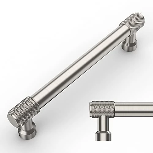 Limited offer: Amerdeco 10 Pack Brushed Gold Knurled Cabinet Pulls 3 Inch(76mm) Hole Center Kitchen Cabinet Handles Drawer Pulls Cabinet Hardware ZH0034 from 19.19 EUR to 19.19 EUR (save 0%)