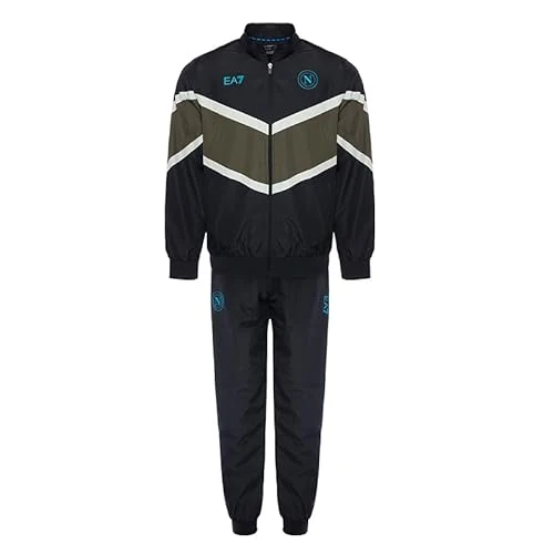 SSC Napoli Blue Summer Tracksuit, EA7 Official Product, Training Shorts Football 2024/2025 - L