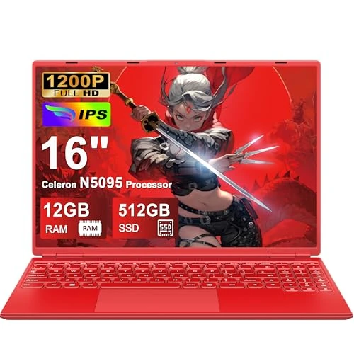Offerta a tempo: NOTODD PC Portatile Laptop 16 Pollici Portatile 12+512GB 1TB SSD Espansione - 68% da 999.00 € a 319.99 €
