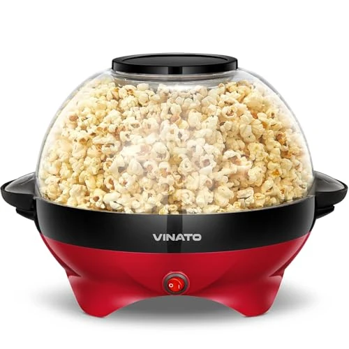 Oferta limitada: VINATO Máquina de Palomitas, Máquina de Hacer Palomitas Grande de 5L para el Hogar, con Revestimiento Antiadherente y Superficie de Calentamiento Extraíble, Popcorn Machine Silenciosa y Rápida de 44.99 € a 44.99 € (ahorro 0.00%)