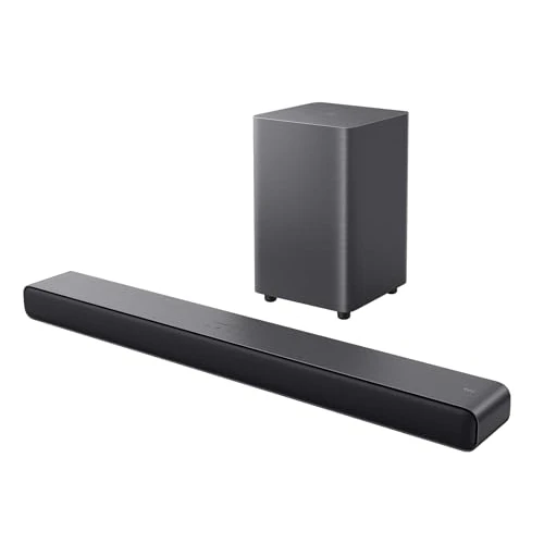 Oferta limitada: TCL Barra de Sonido S55HE 2.1, 220 vatios, Cine en casa, expansión de Sonido, Dolby Atmos, DTS Virtual:X, Barra de Sonido con subwoofer, Mando a Distancia único, Bluetooth 5.3, HDMI, USB de 129.00 EUR a 89.00 EUR (ahorro 31%)
