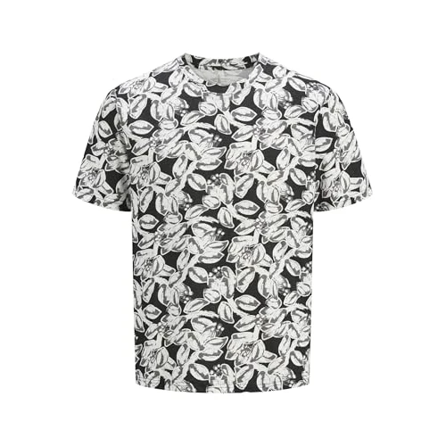 Offre limitée : JACK & JONES Jorsplit AOP Tee SS Crew Neck, Noir, S de 10.91 € à 10.91 € (0.00% de remise)
