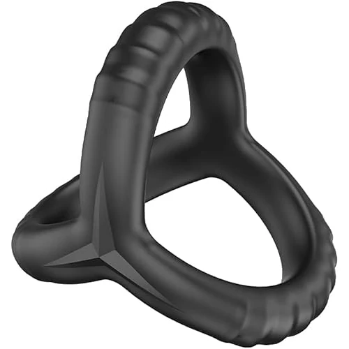 Bague triangle flexible noire pour bague retardée pour homme