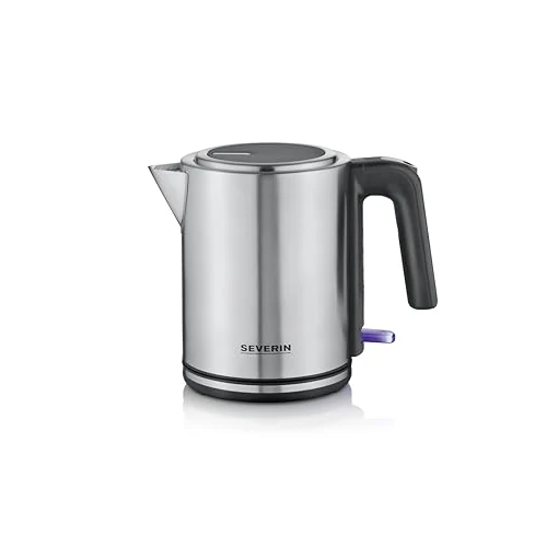 Oferta limitada: SEVERIN Hervidor eléctrico 1 L, tetera con indicador de nivel de agua, filtro antical, abertura de tapa XXL, potente y compacto, 2400 W, plateado - negro - acero inoxidable, WK 3489 de 39.99 € a 36.51 € (ahorro 9%)
