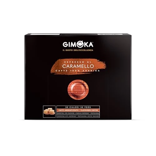 Offerta a tempo: Gimoka - Espresso al Caramello 100% Arabica - 50 Capsule Compatibili con Nespresso Professional* Zenius e Gemini - Intensità 8 - 15% da 18.89 € a 15.98 €