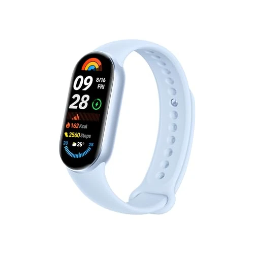 Limitiertes Angebot: XIAOMI Smart Band 9 Fitness Tracker, AMOLED Display with 1200 Nits, Sp02 Tracking, Sleep and Heart Rate Monitor, Notifications, 5ATM Waterproof, Mi Fitness App, Arctic Blue von 39.99 EUR auf 29.99 EUR (Spare 25%)