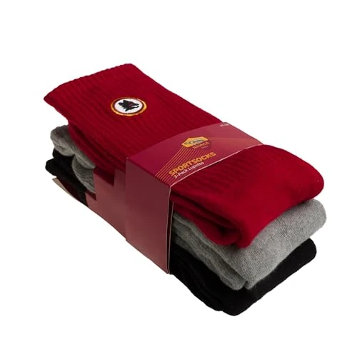 Offerta a tempo: AS Roma Sport Socks - 3 Pack Lupetto 35-40 - 6% da 19.90 € a 18.78 €