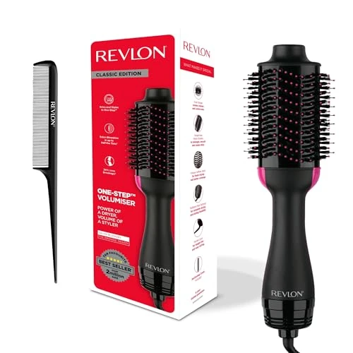 Revlon RVDR5222 Salon One-StepTM Blower and Volumizing Brush, Original mit Kamm Zum Abteilen