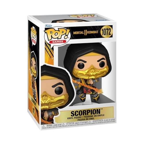 Offerta a tempo: Funko POP! Games: Mortal Kombat 11 - Scorpion - Figura in vinile da collezione - Idea regalo - Prodotto ufficiale - Giocattoli per bambini e adulti - Modello di figura per collezionisti - 0.00% da 16.99 € a 16.99 €