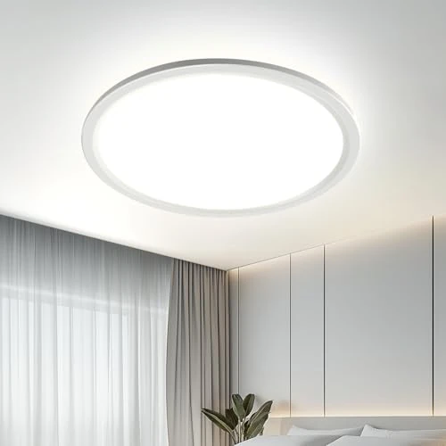 Limited-time offer: EASY EAGLE LED Ceiling Light 40 cm 48 W 4800 LM IP44 Waterproof 4000 K Slim Modern Round Ceiling Lamp for Kitchen, Living Room, Bedroom, Corridor, Office from 38.99 £ to 38.99 £ (save 0.00%)