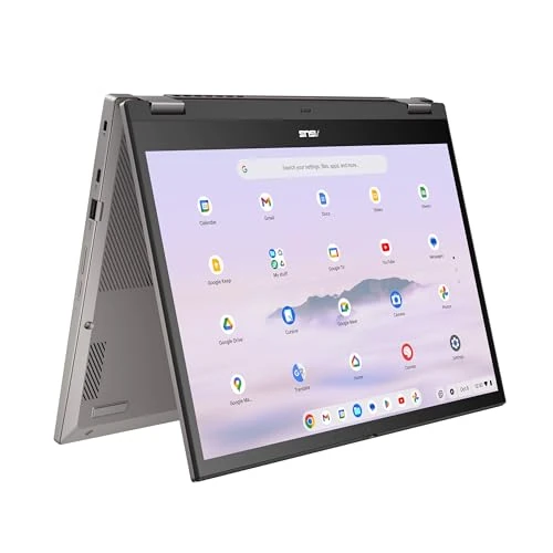 Asus Chromebook Plus CM3401FFA#B0D9BKLCFN, 14-calowy notebook WUXGA Glossy 60 Hz, procesor AMD Ryzen 3 7320C, pamięć RAM 8 GB, 256 GB SSD, karta graficzna AMD Radeon, ChromeOS, szary cynk