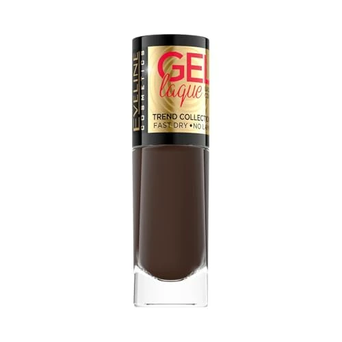 Eveline Cosmetics Vernis à Ongles Gel Laque - N° 210, Laque Gel Séchage Rapide, Brillance Longue Durée, Sans Lampe UV/LED Nécessaire, 8 ml