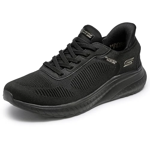 Limited-time offer: Skechers Women's Bobs Squad Chaos Current Muse Slip-On Sneakers, Black Textile, 6 UK Wide from 69.00 £ to 58.89 £ (save 15%)