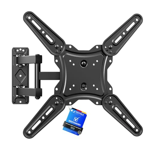 GRIFEMA TV Wall Bracket for 26–65 Inch Flat & Curved Screens – Universal Full Motion TV Wall Mount with Swivel & Tilt, Extendable Arm, Max VESA 400x400mm, Holds up to 35kg, Easy Installation, GB1010