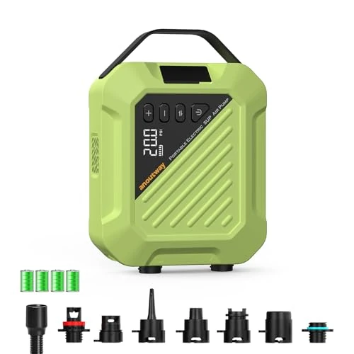 Oferta limitada: anoutway Bomba de Tabla de Remo de Alta presión de 20 PSI, alimentada con batería Recargable, inflado y desinflado Inteligente de Doble Etapa, Bomba de Aire de Apagado automático para Tablas de Remo de 99.99 € a 99.99 € (ahorro 0.00%)