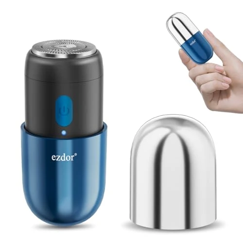 Mini golarka elektryczna, kompaktowa golarka elektryczna dla mężczyzn i kobiet, ładowalna mini golarka USB-C, wodoodporna, przenośna golarka, potężna golarka dla mężczyzn, bezprzewodowa golarka do