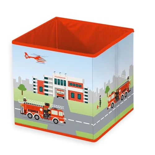 Offerta a tempo: Herding Young Collection Scatola Portaoggetti Vigili del Fuoco, Circa 30 x 30 x 30 cm, Da Posizionare a Terra o su uno Scaffale, 100% Polipropilene, 100% Carta all'Interno - 0.00% da 9.95 € a 9.95 €