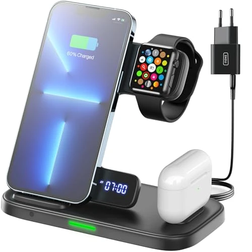 INIU Estacion De Carga Base Cargador Inal mbrico 3 En 1 Para IPhone Y INIU Estacion De Carga Base Cargador Inal mbrico 3 En 1 Para IPhone Y