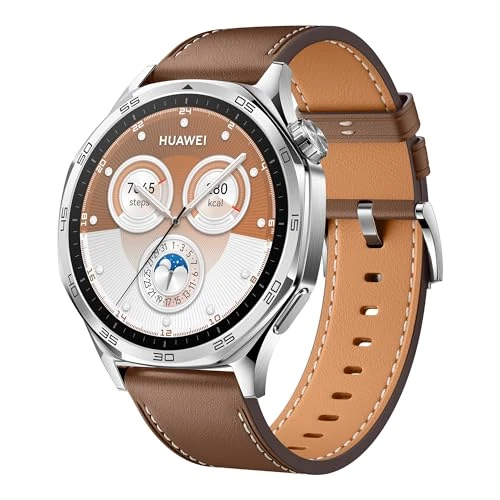 Offerta a tempo: HUAWEI WATCH GT 5 46mm Smartwatch, Design Elegante, Nuova Modalità Corsa e Ciclismo, Monitoraggio della Salute, 14 Giorni di Durata della Batteria, iOS e Android, Marrone - 4% da 149.00 € a 143.10 €