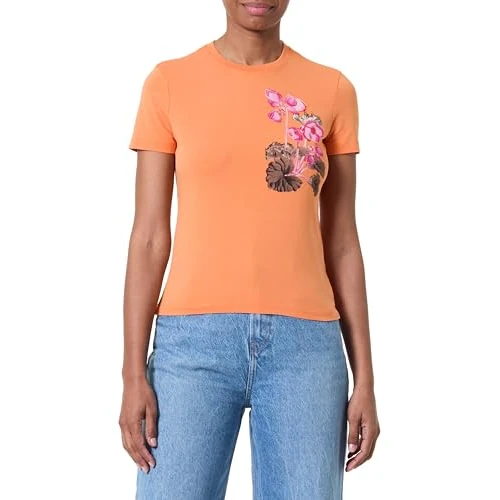 Offerta a tempo: Desigual TS_Botanical_LA, 7065 PERSIMON Orange, L - 42% da 28.95 € a 16.70 €