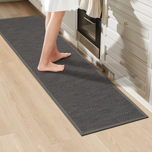 Oferta limitada: LEKEEPGO Alfombra Cocina Lavable Antideslizante 43x150cm, Alfombra Pasillo Larga, Tapete Cocina, Alfombra para Cocina, Pasillo, Lavadero, Gris, Pastel Runner de 36.54 EUR a 36.54 EUR (ahorro 15%)