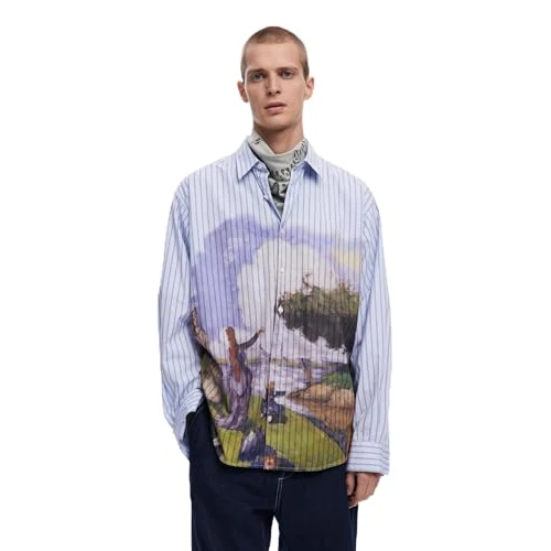 Desigual CAM_Artwork, 5057 Azul GRISACEO, M