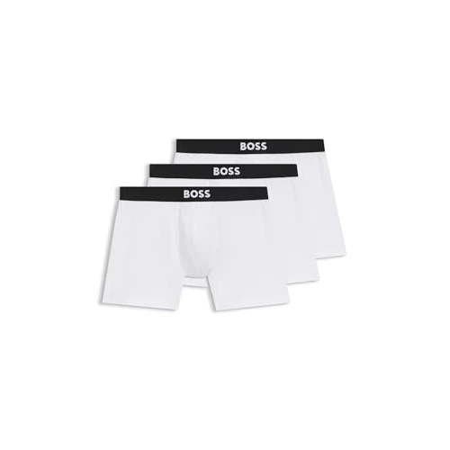 Offerta a tempo: BOSS BoxerBr 3P One, Breve Boxer Uomo, Bianco 100, M - 38% da 44.95 € a 27.72 €